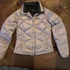 The North Face Gray Silver 90’s Retro Nuptse 550 Puffer Zip Up Jacket Size XS
